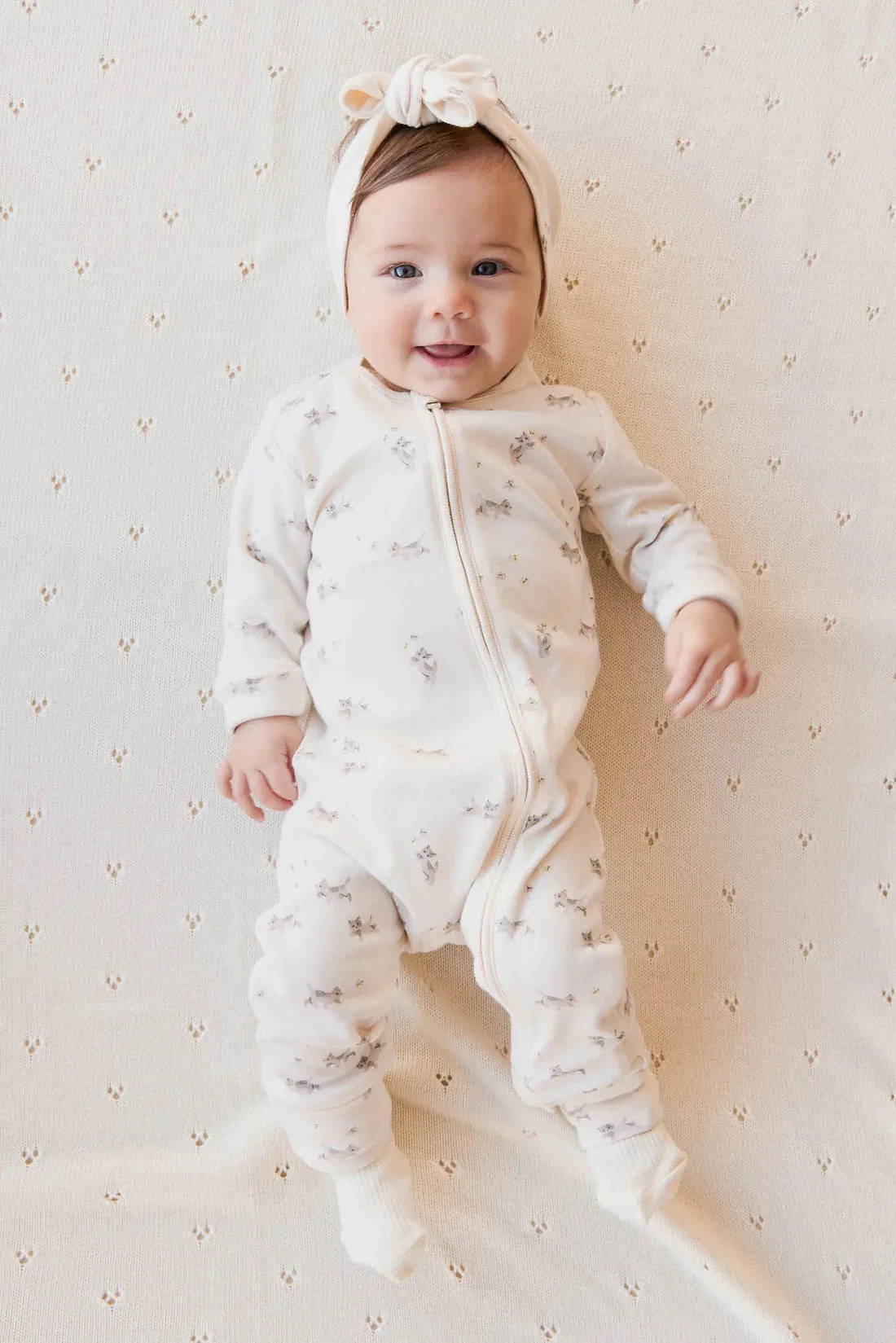 Organic Cotton Frankie Onepiece - Playful Kittens