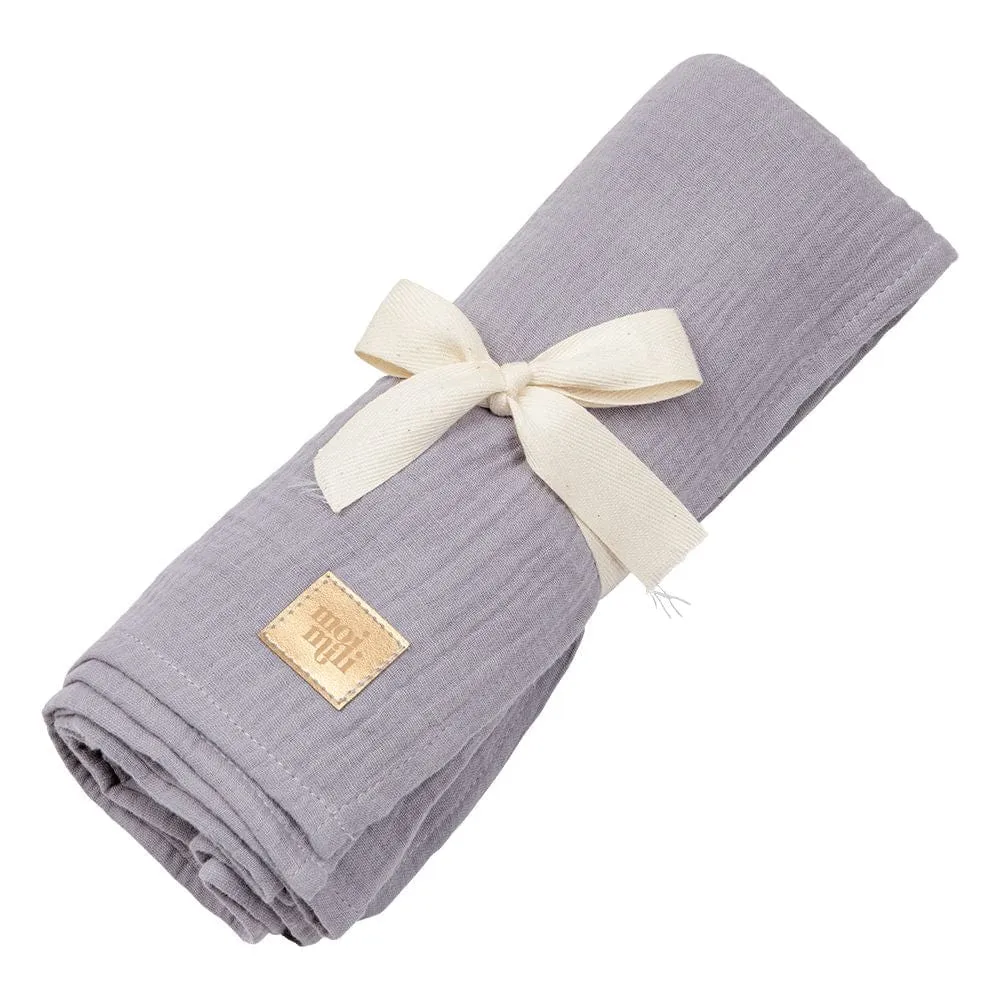 Organic Muslin Swaddle Blanket For Baby By Moi Mili
