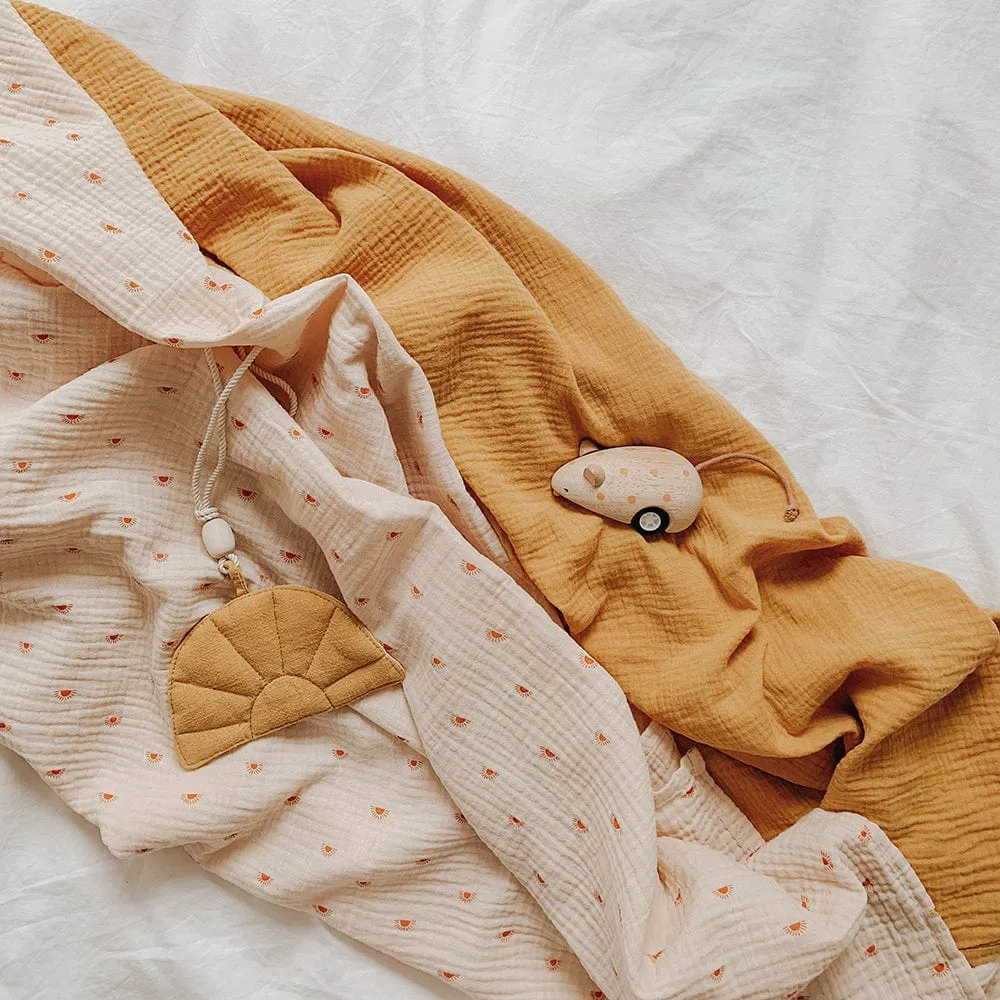 Organic Muslin Swaddle Blanket For Baby By Moi Mili