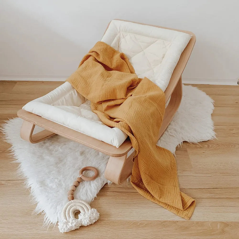 Organic Muslin Swaddle Blanket For Baby By Moi Mili