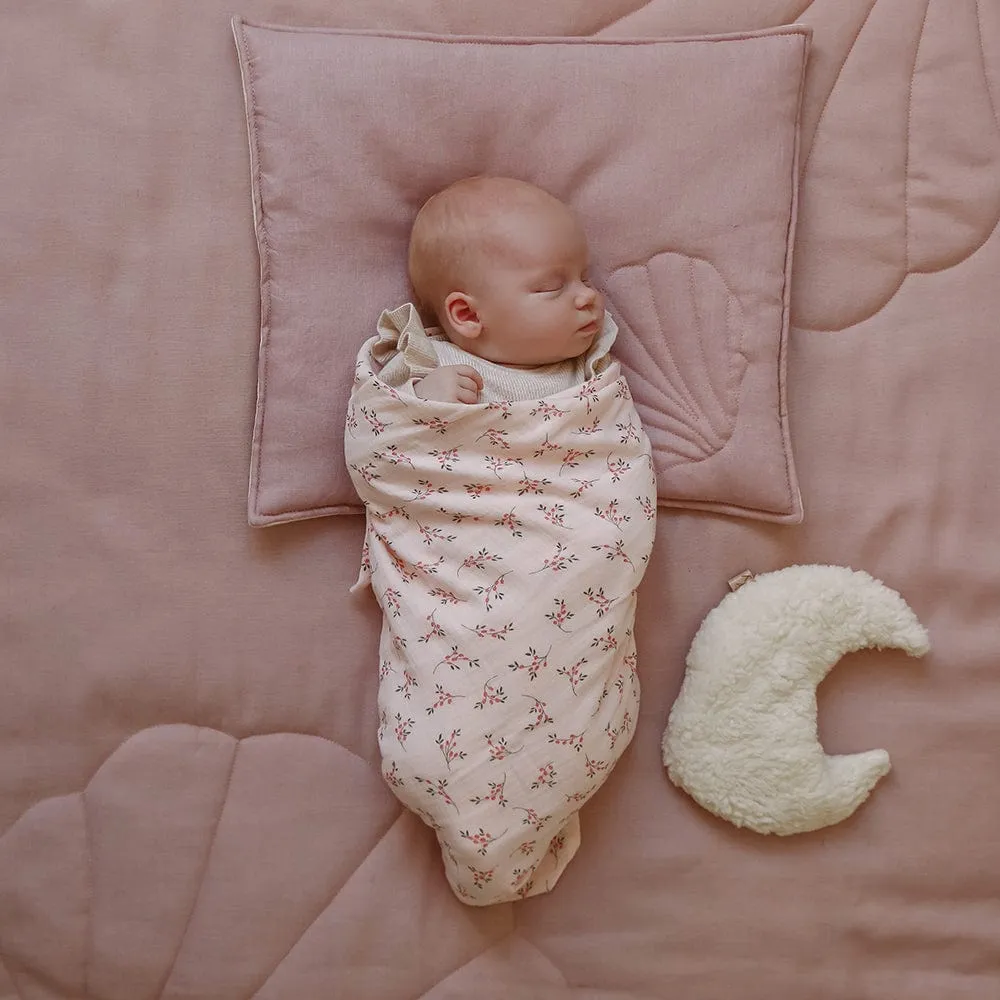 Organic Muslin Swaddle Blanket For Baby By Moi Mili