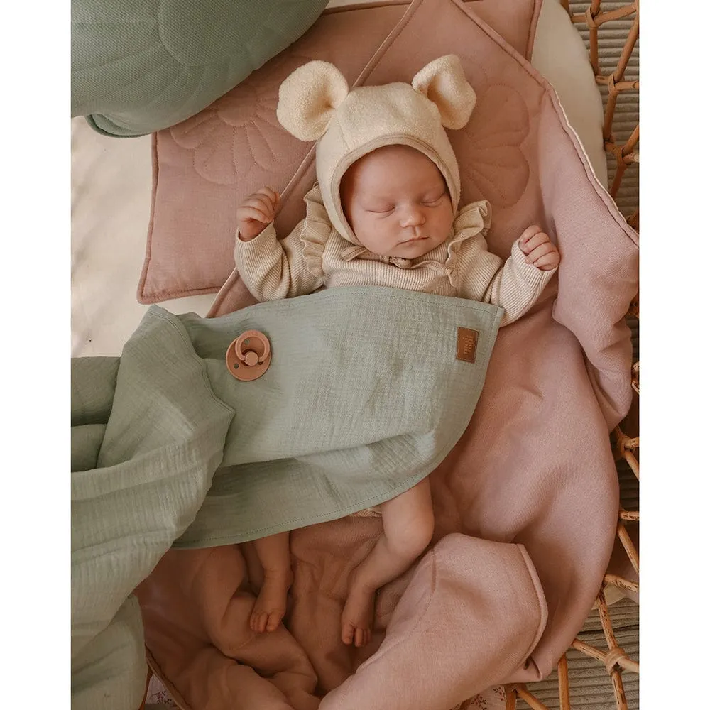 Organic Muslin Swaddle Blanket For Baby By Moi Mili