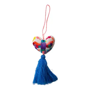 Otomi Dove Felt Heart Decoration
