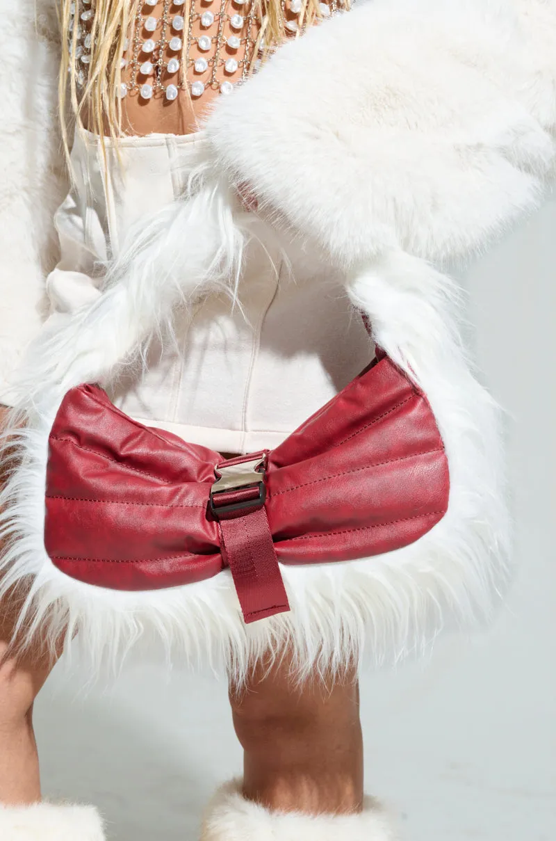 OVERZEALOUS FUR TRIM PURSE