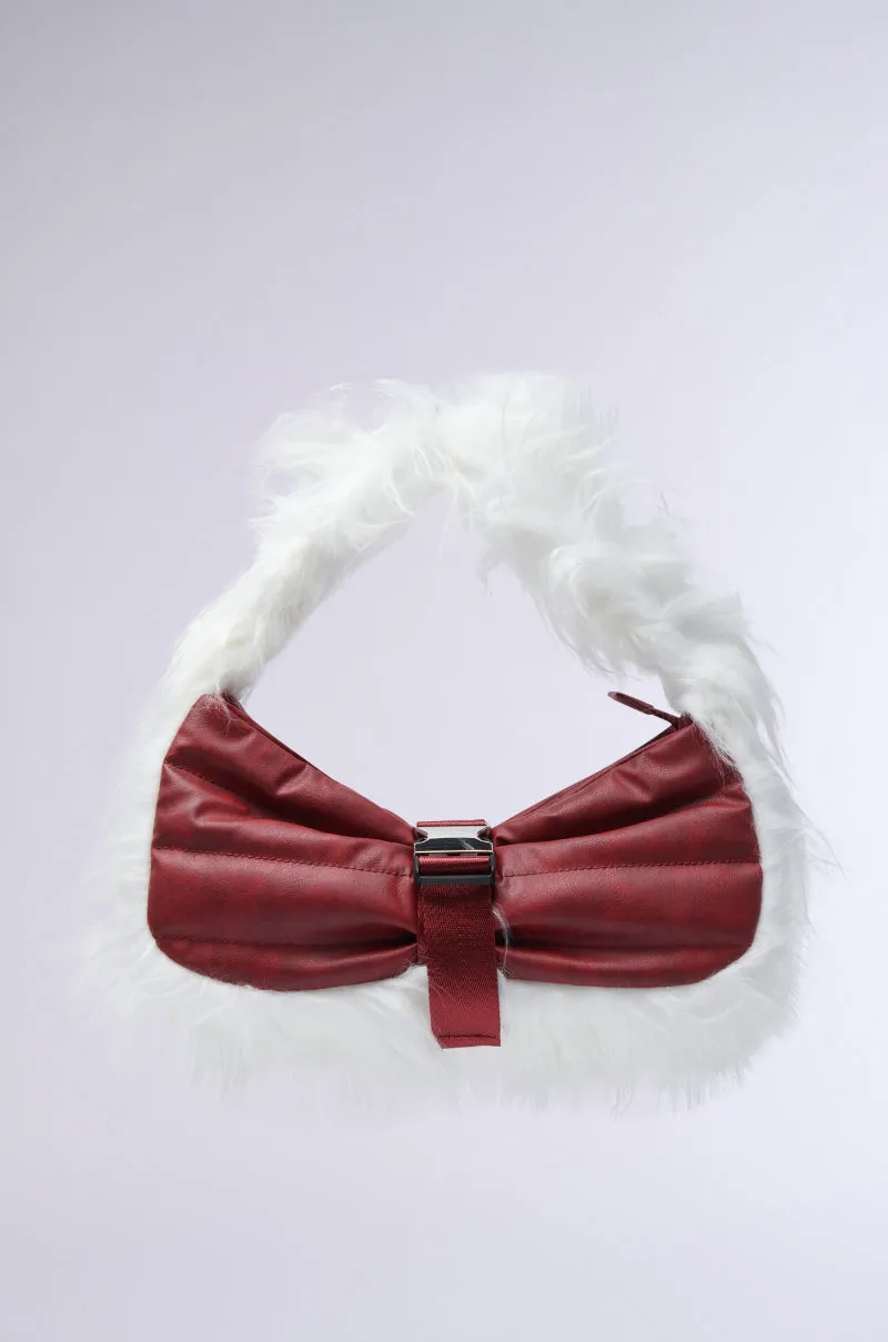 OVERZEALOUS FUR TRIM PURSE