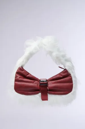 OVERZEALOUS FUR TRIM PURSE