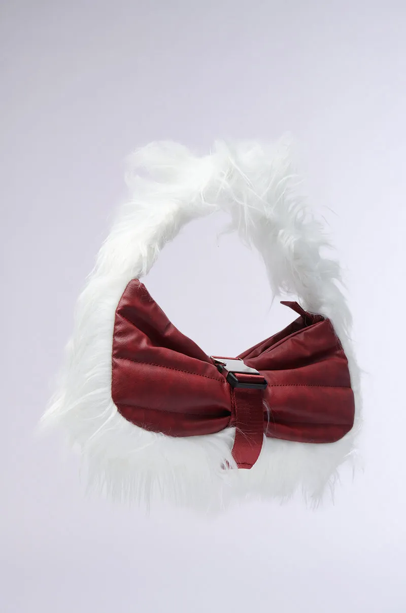 OVERZEALOUS FUR TRIM PURSE