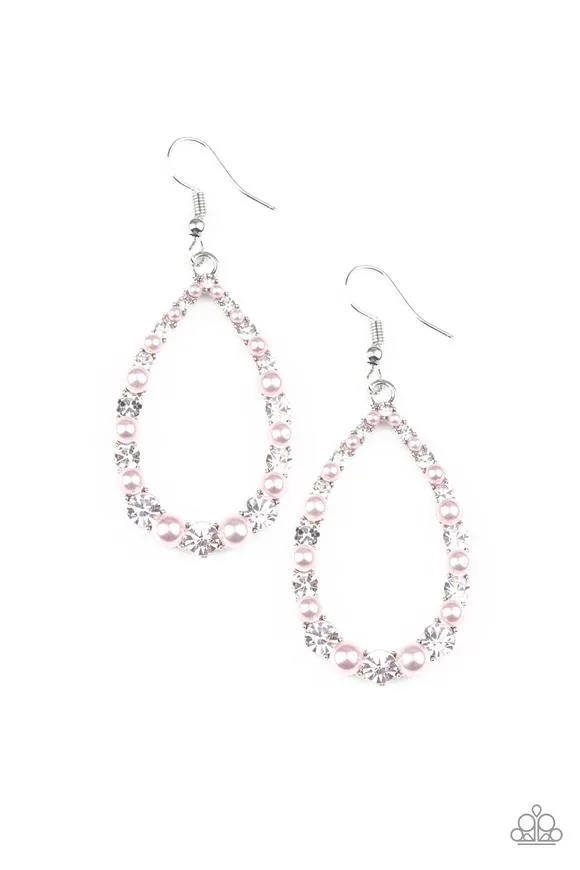 Paparazzi Gala Go-Getter Earrings Pink