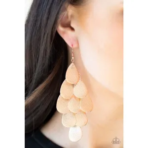Paparazzi Iconic Illumination Earrings Copper