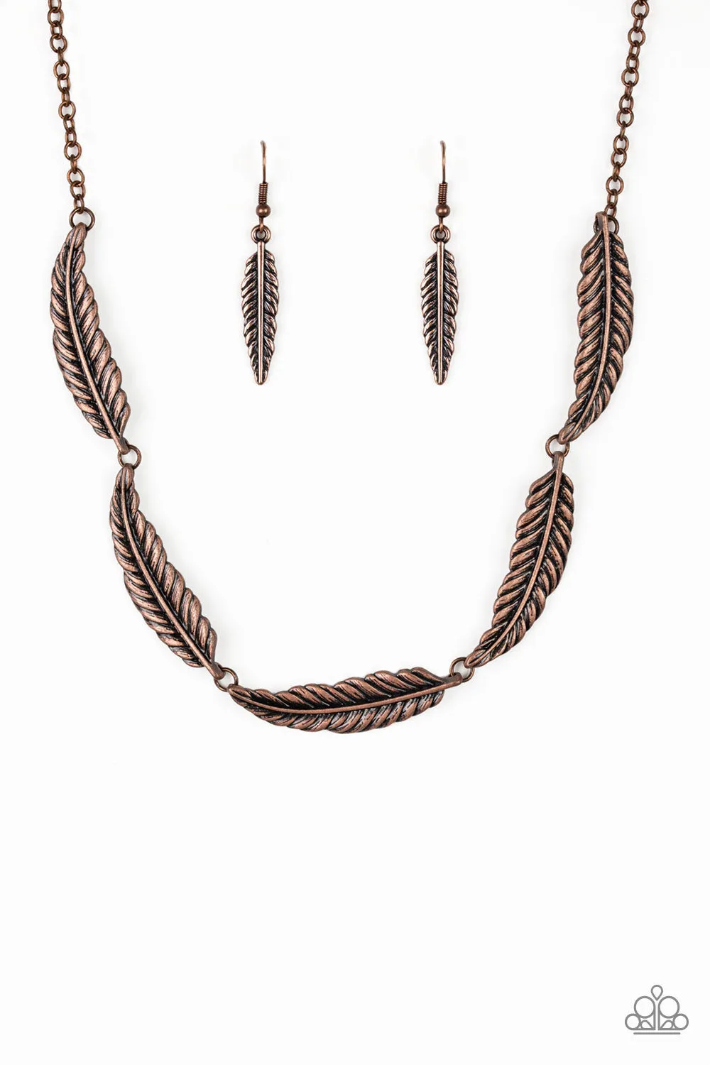 Paparazzi Light Flight Necklace Copper