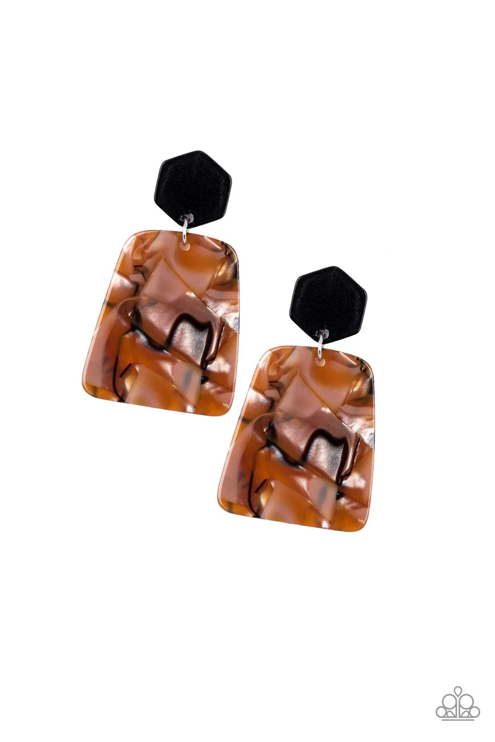 Paparazzi Majestic Mariner Earrings Brown