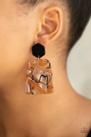 Paparazzi Majestic Mariner Earrings Brown