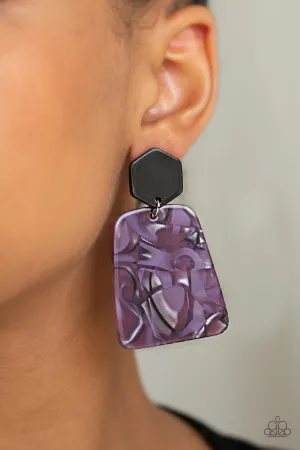 Paparazzi Majestic Mariner Earrings Purple