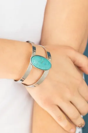 Paparazzi - Quarry Queen Blue Turquoise Bracelet