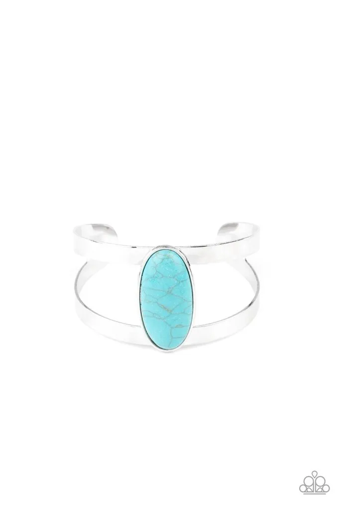 Paparazzi - Quarry Queen Blue Turquoise Bracelet