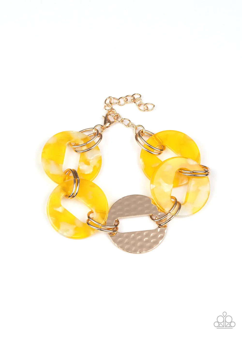Paparazzi Retro Recharge Bracelet Yellow
