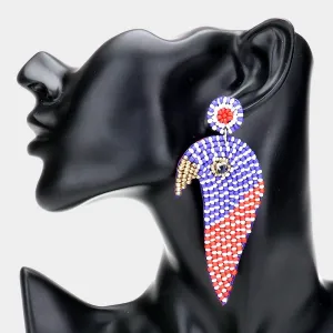 Parrot Colorful Seed Bead Earrings