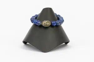 Pave Diamond, Lapis, Citrine Bracelet