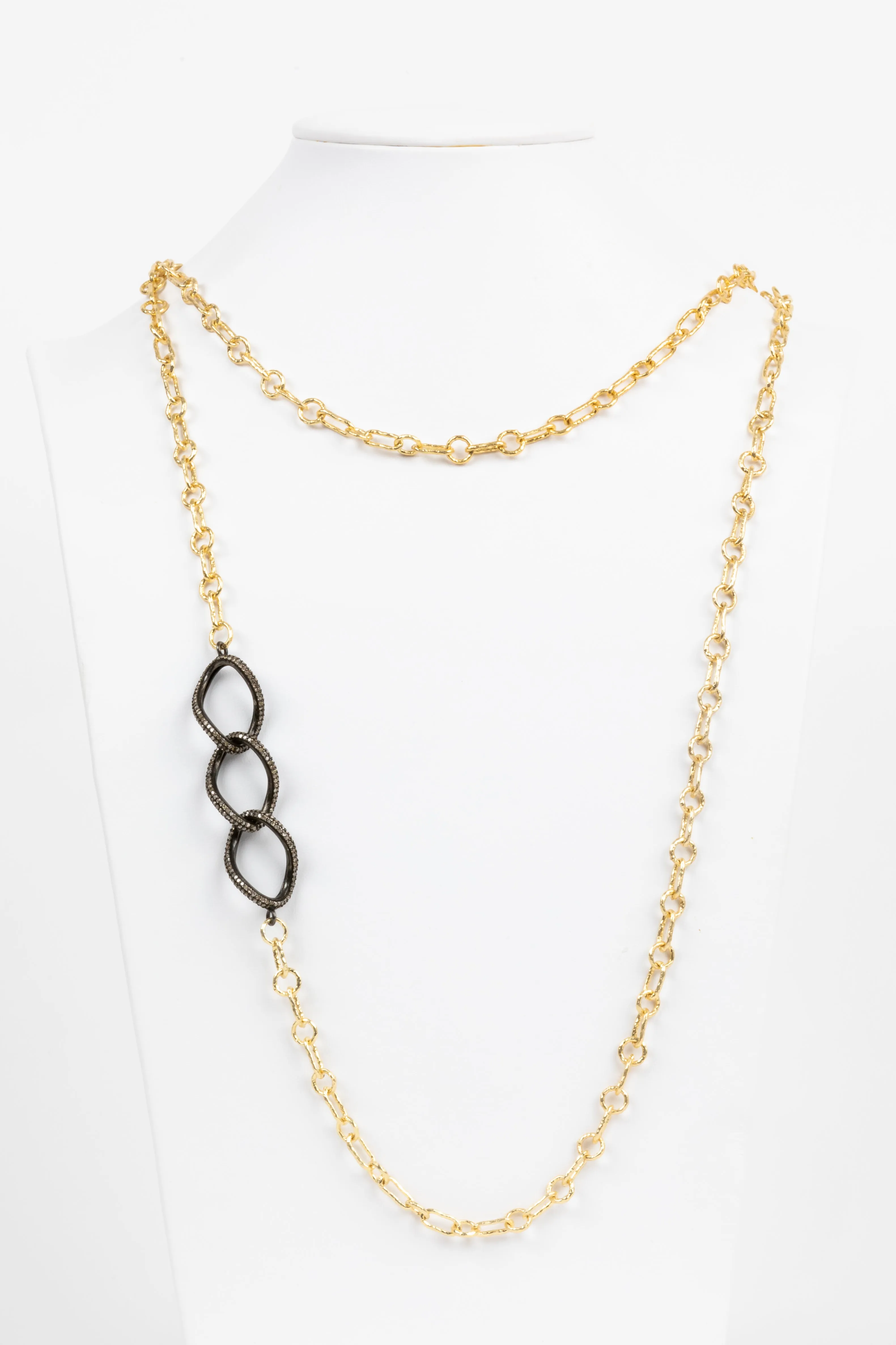 Pave Diamond LInk Necklace