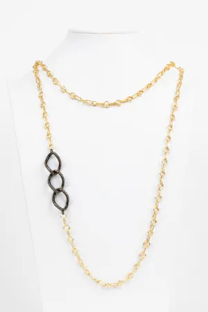 Pave Diamond LInk Necklace