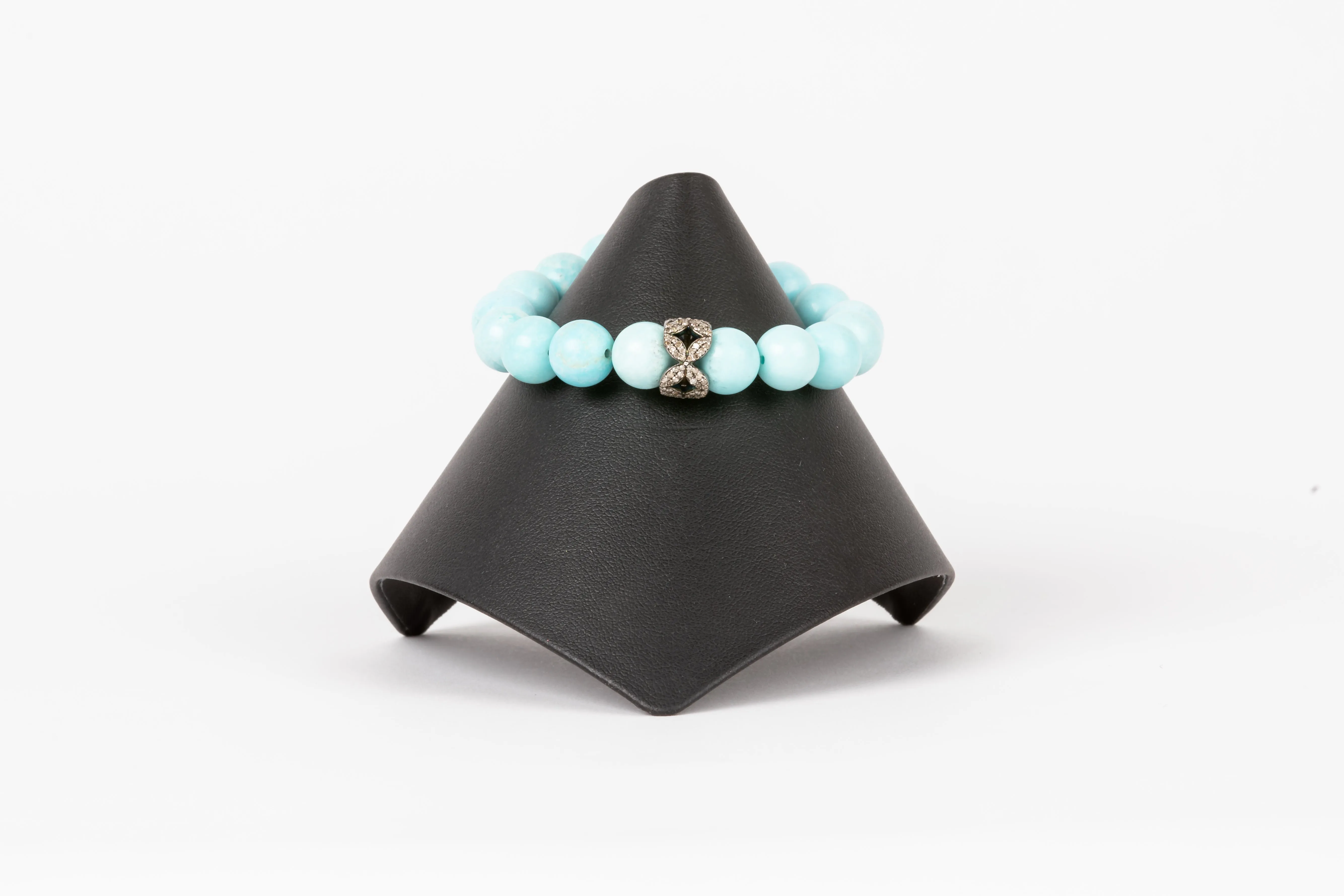 Pave Diamond, Turquoise Bracelet