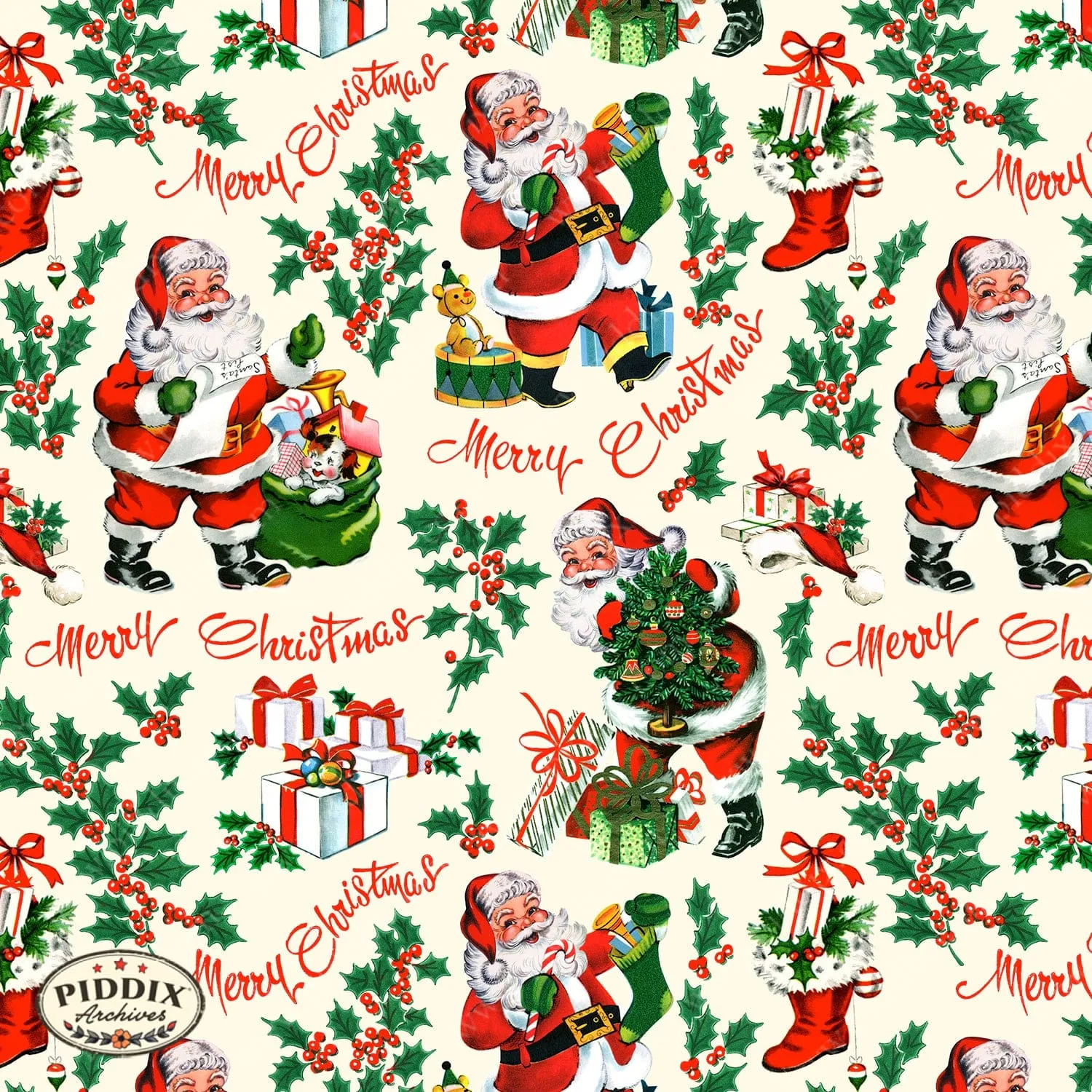 PDXC19890 Santa Pattern 2 -- Christmas Patterns