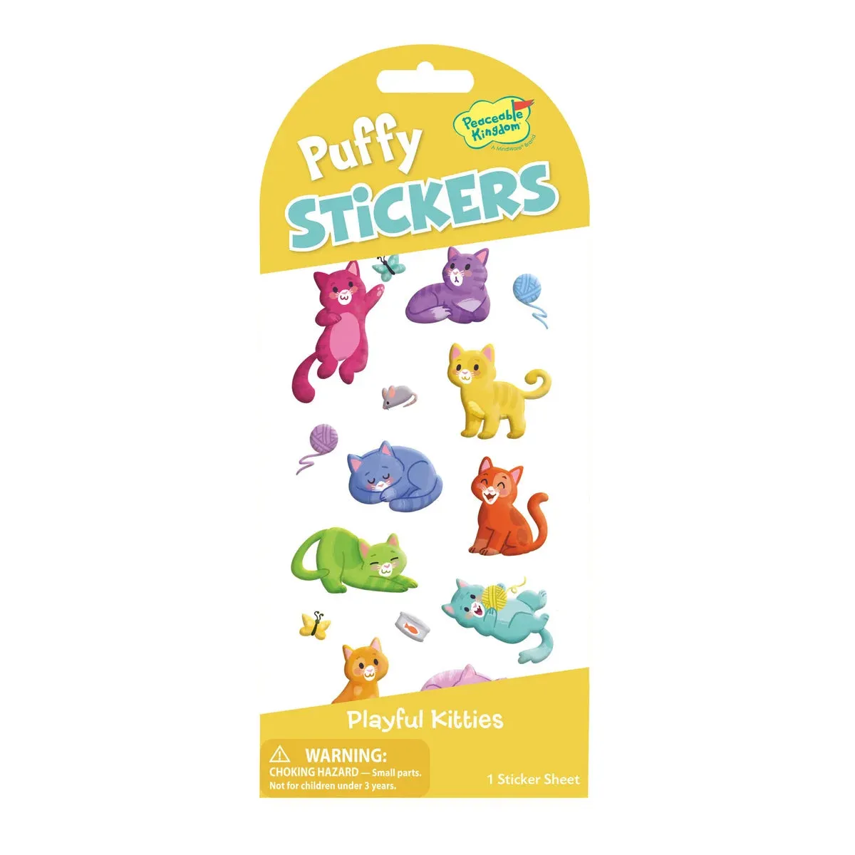 Peaceable Kingdom Stickers - Puffy Playful Kitties