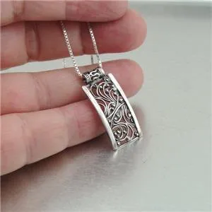Pendant earrings SET 925 Sterling SilverHandmade filigree Hadar Designers (S)y