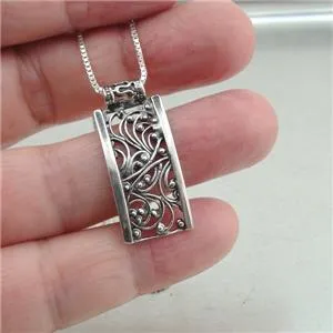 Pendant earrings SET 925 Sterling SilverHandmade filigree Hadar Designers (S)y
