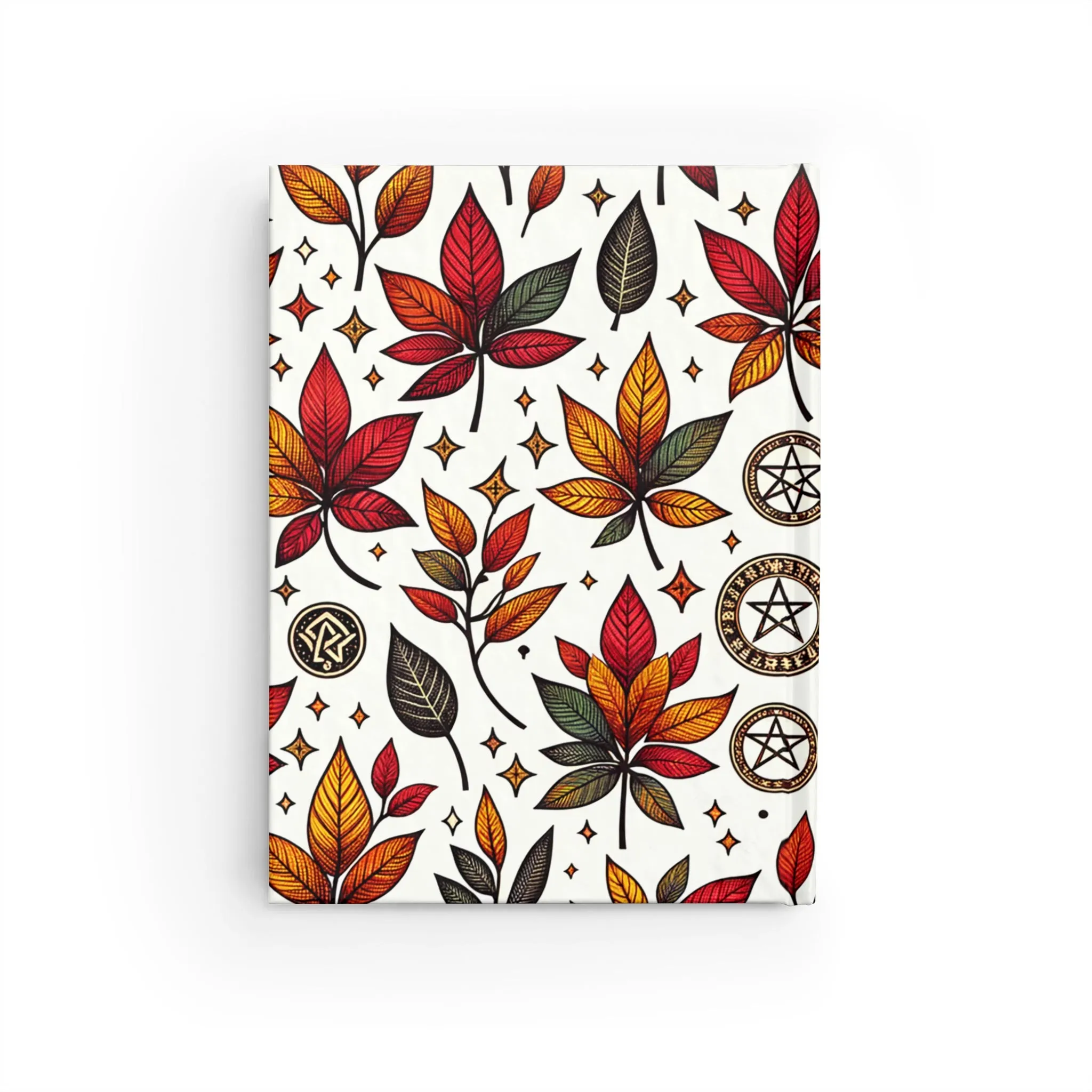 Pentacles and Autumn Leaves Journal