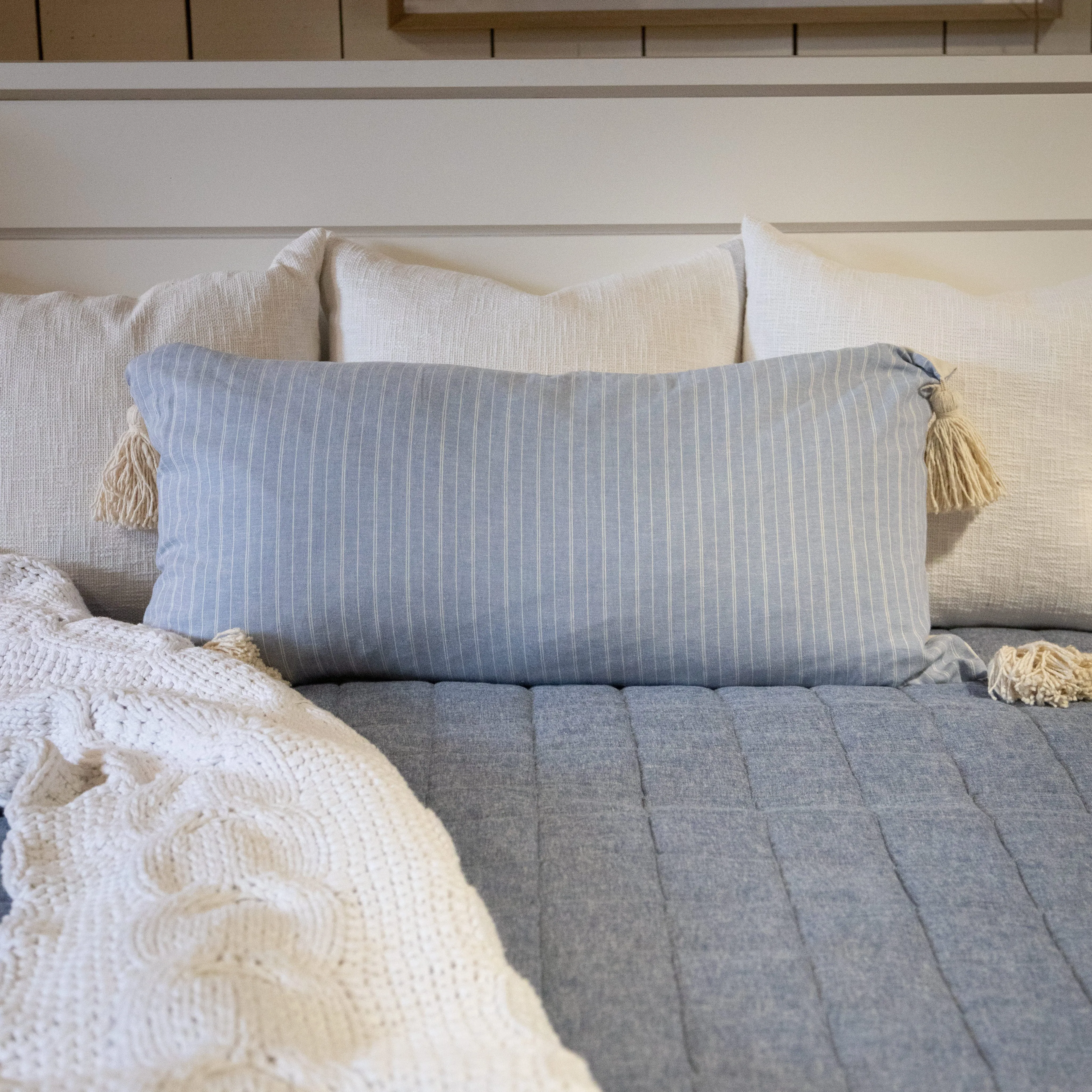 Pillow - English Manor Stripe with Tassels
