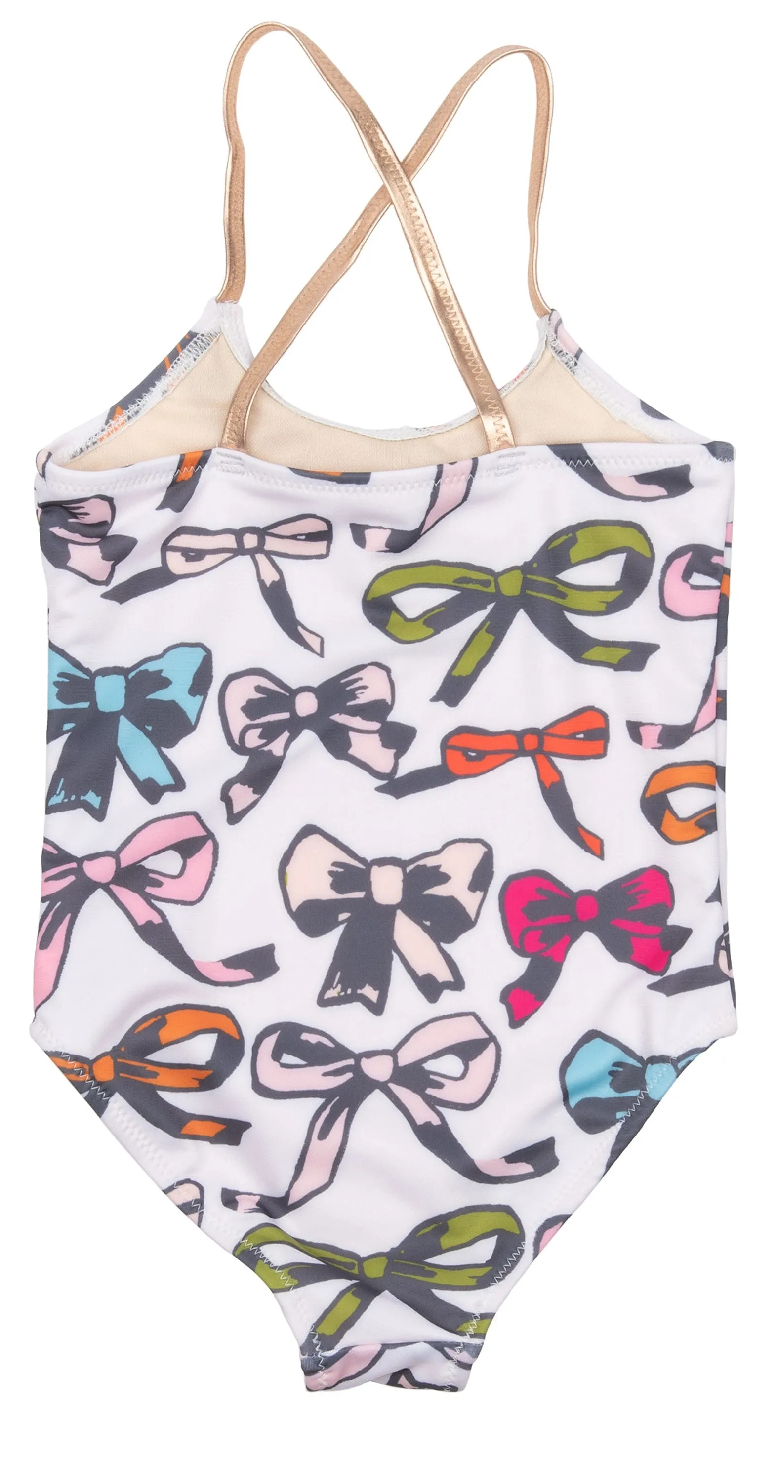 Pink Chicken Multi Bows Belle Suit - HOT PINK STRAPS