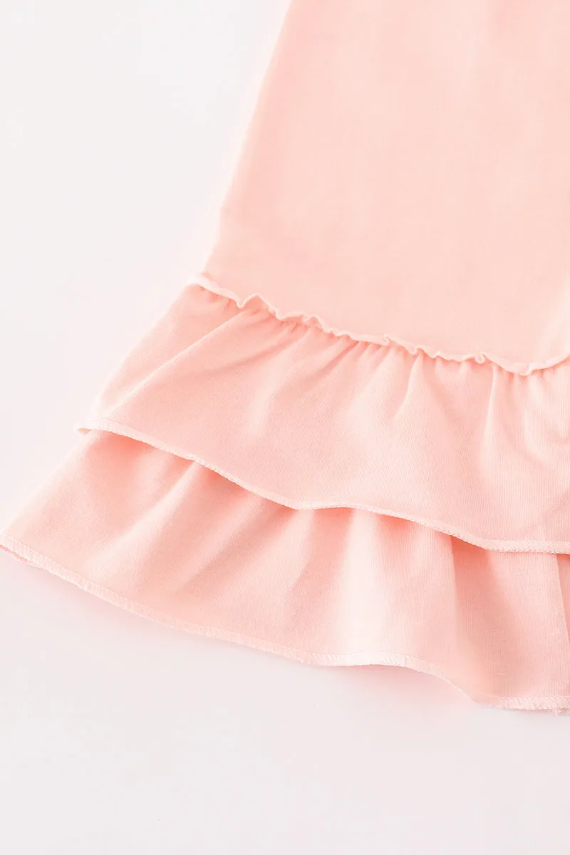 Pink Pumpkin Print Girl Set