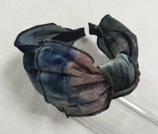 Playful Bow - Blush/Aqua/Navy Velvet
