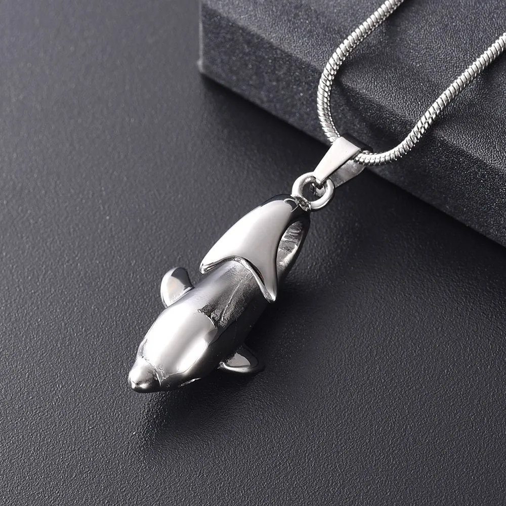 Playful Dolphin Urn Necklace
