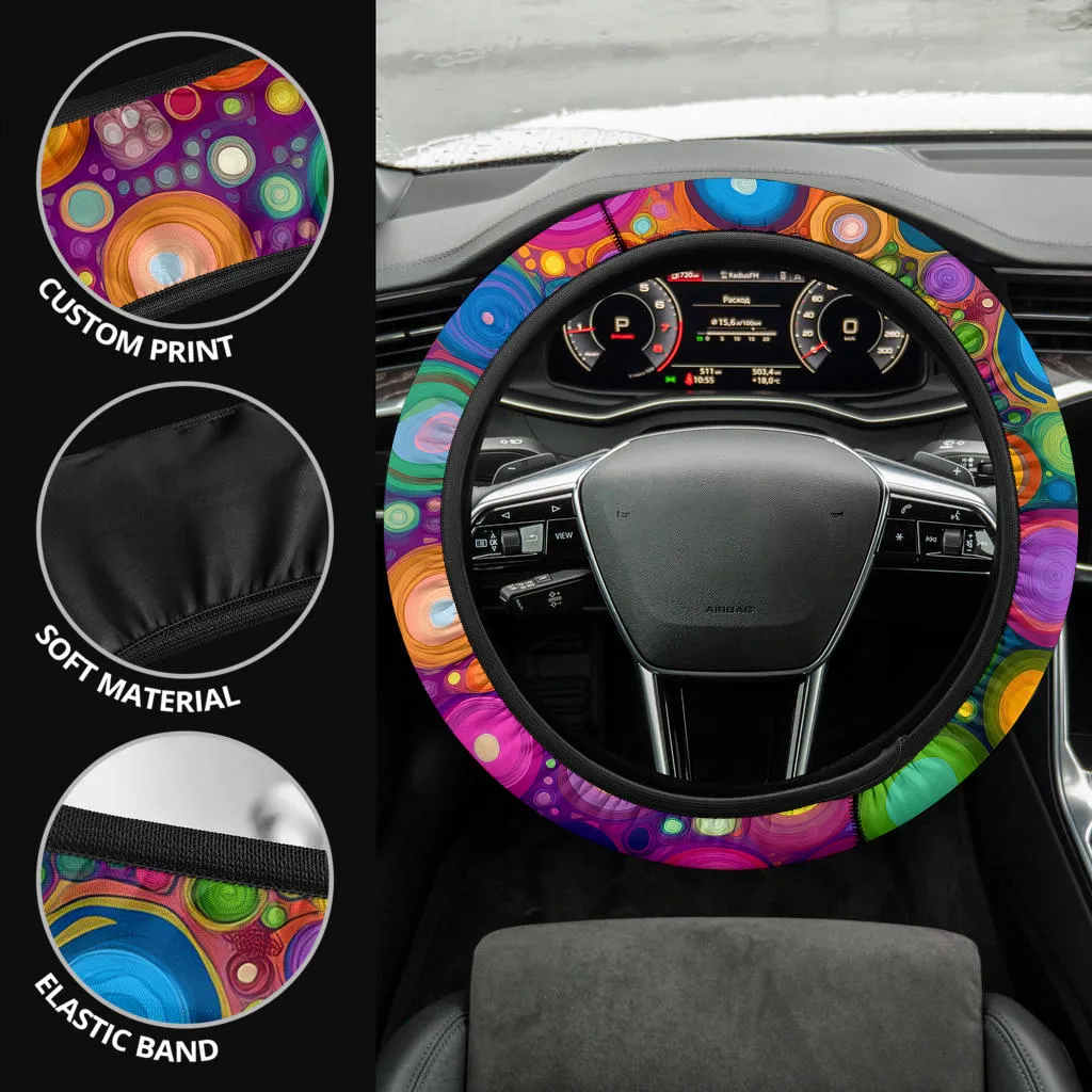 Playful Dots Steering Wheel Cover