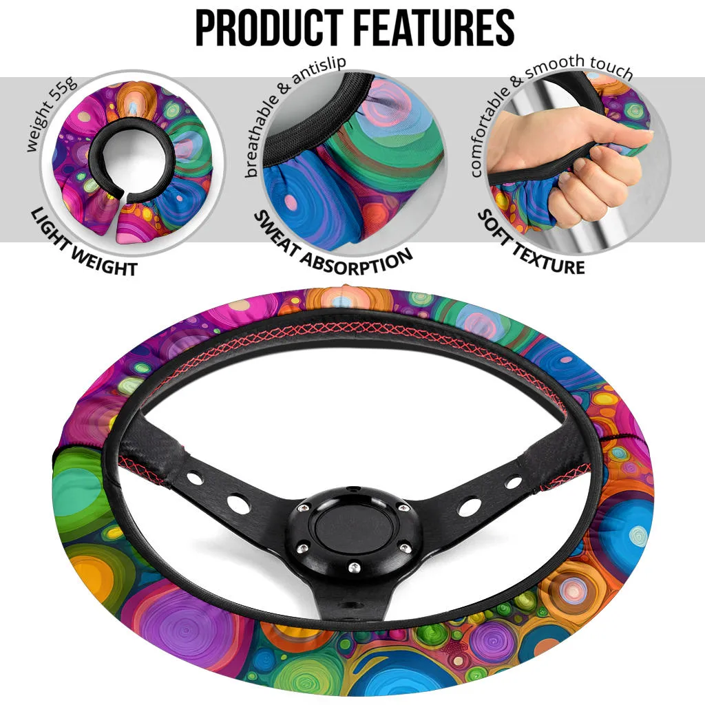 Playful Dots Steering Wheel Cover