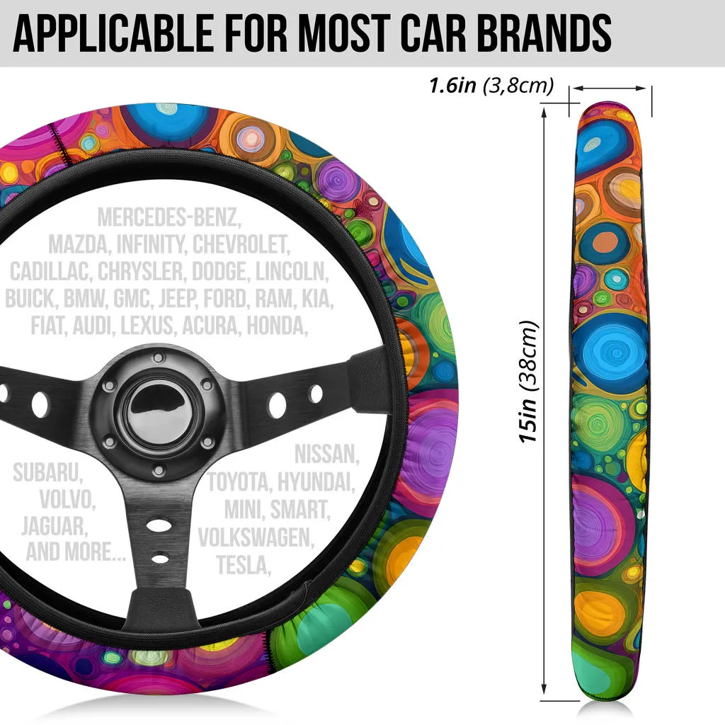 Playful Dots Steering Wheel Cover