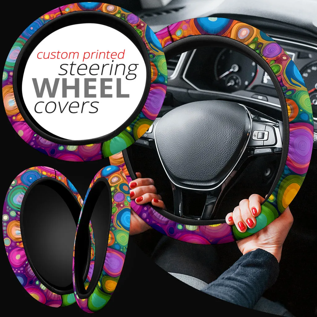 Playful Dots Steering Wheel Cover