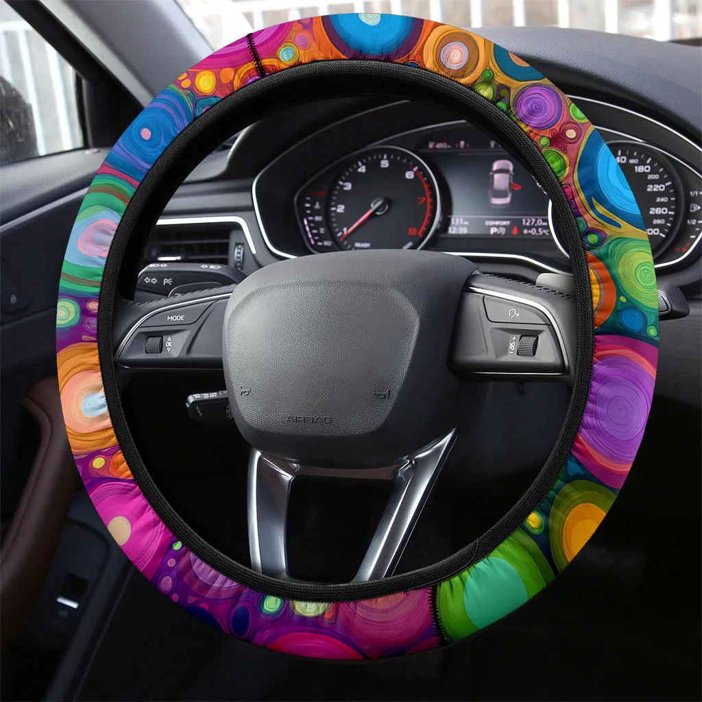Playful Dots Steering Wheel Cover
