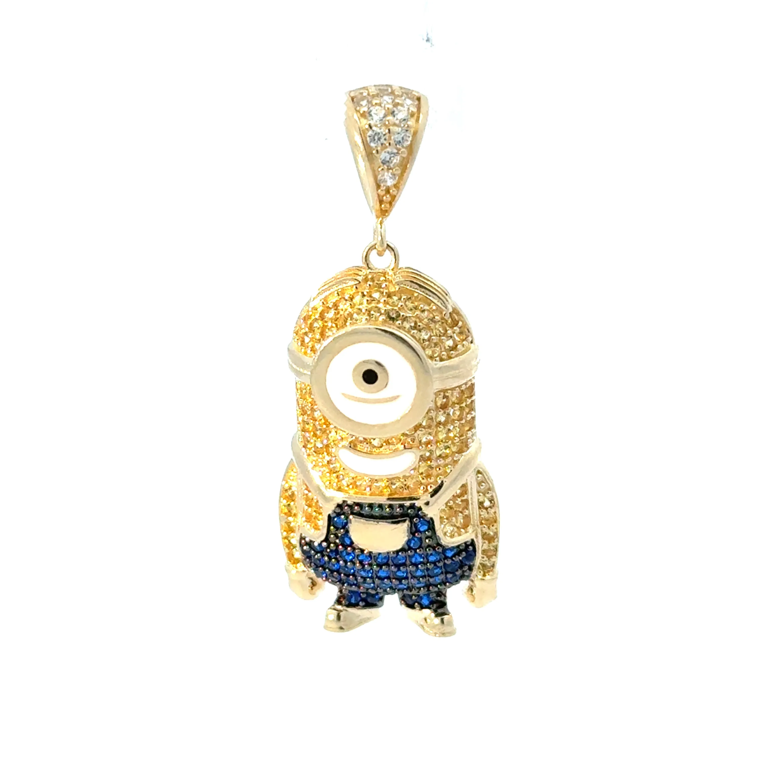 Playful Minion Pendant 14k