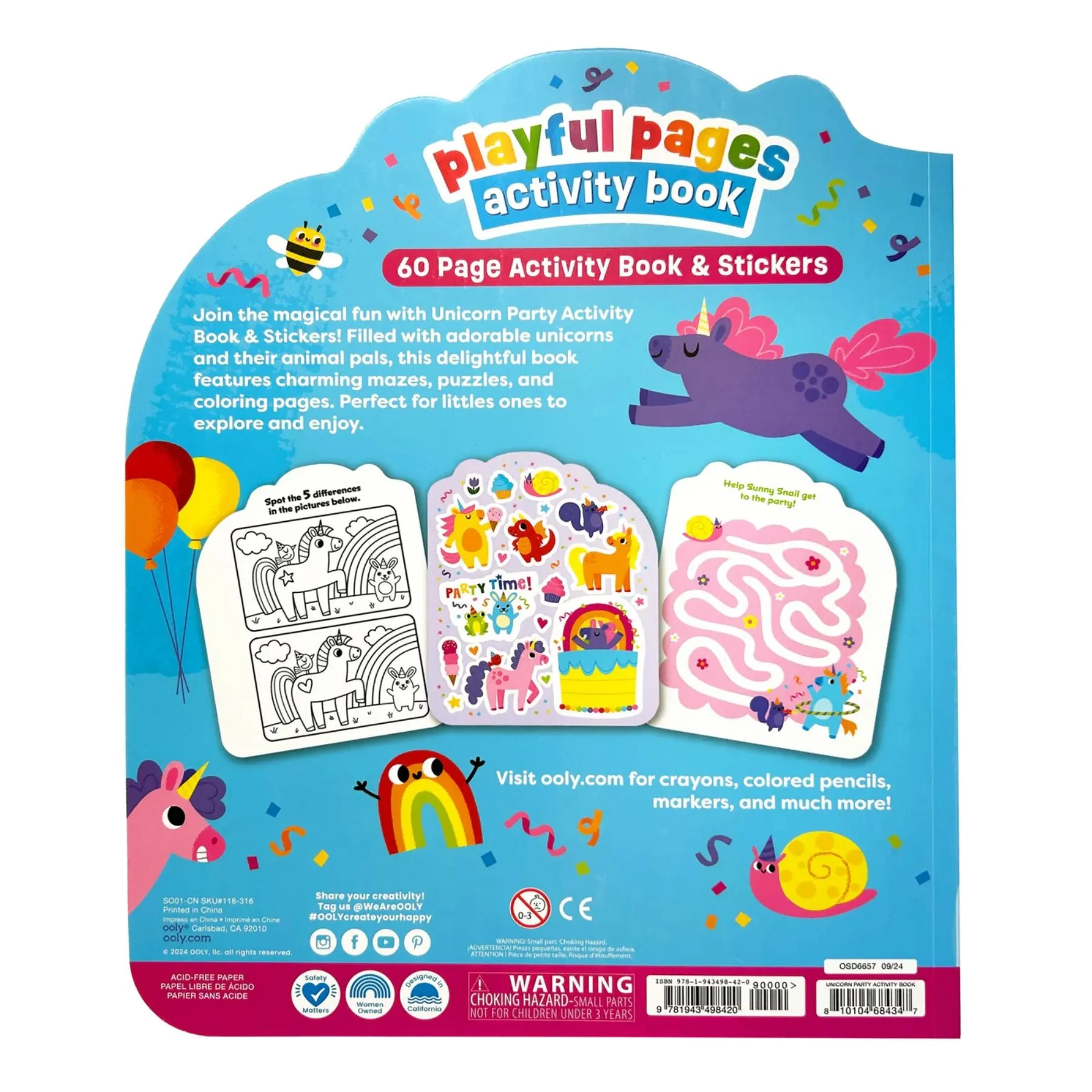 Playful Pages Activity Book   Stickers