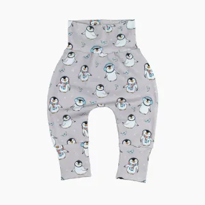 Playful Penguins Grow-With-Me Harem Pants