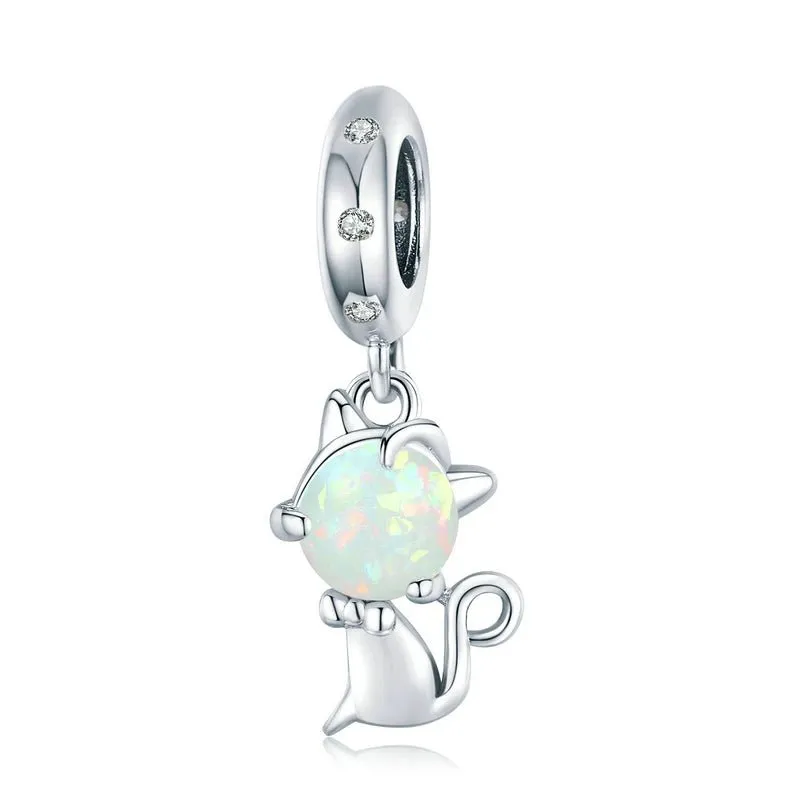 Playful Pet Kissing Cat Charm