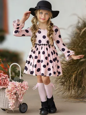 Playful Polka Dots Ruffled Dress