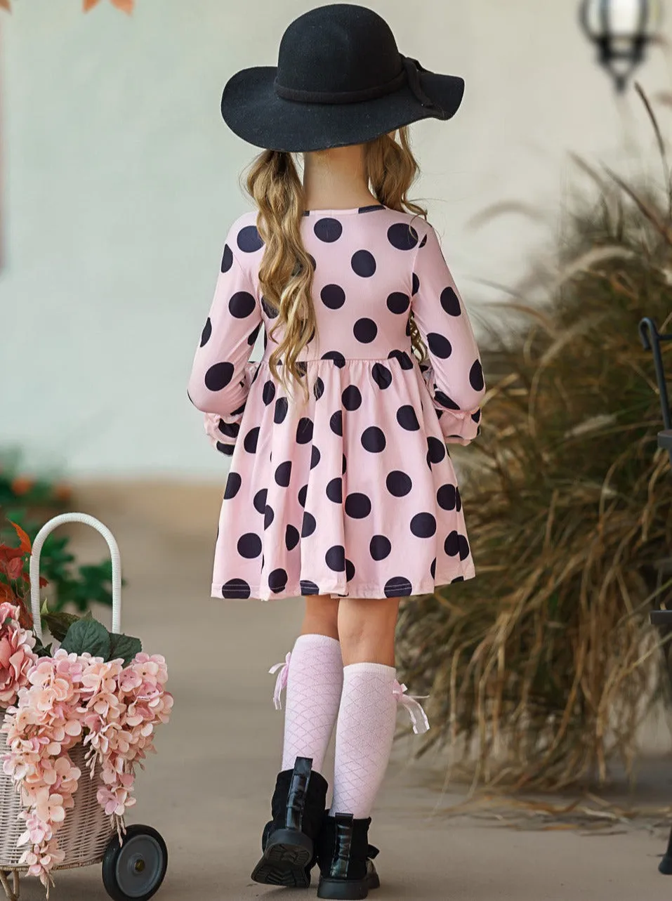 Playful Polka Dots Ruffled Dress