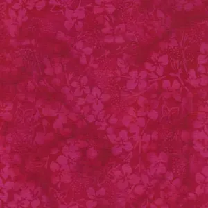 Playful Posies Batiks 112405360 Red Cherry