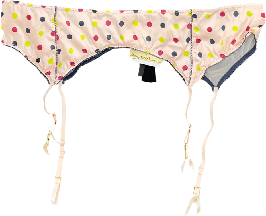 playful promises Pink Rowswell Polka Dot Suspender UK 26