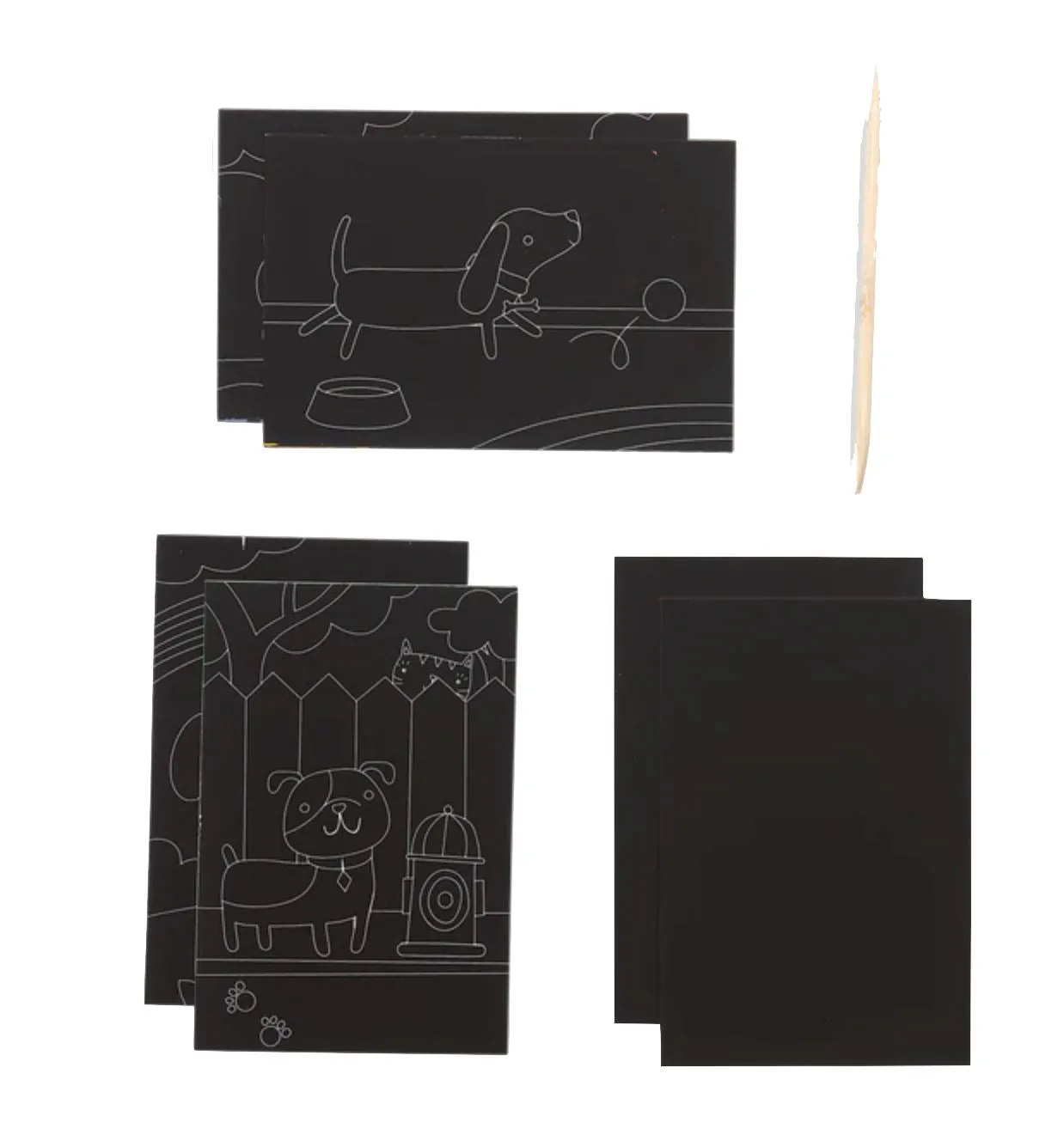 Playful Pups Scratch and Scribble Mini Art Kit