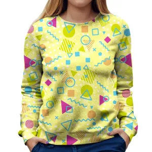 Playful Shapes Womens Sweatshirt